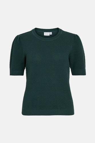 VIDALO O-NECK S/S KNIT TOP - NOOS