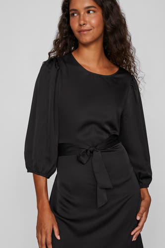 Robe &agrave; manches longues - noir