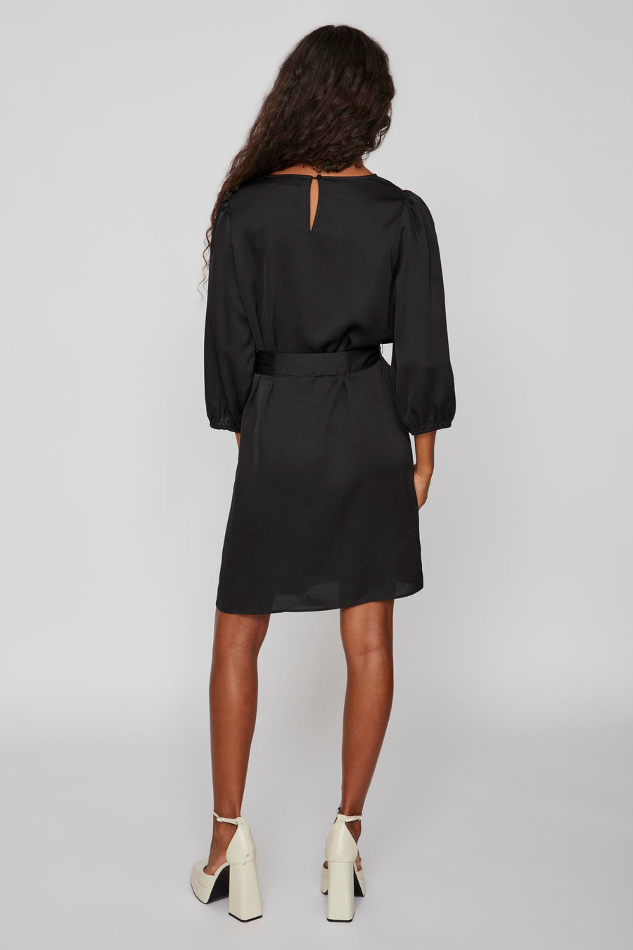 Robe &agrave; manches longues - noir