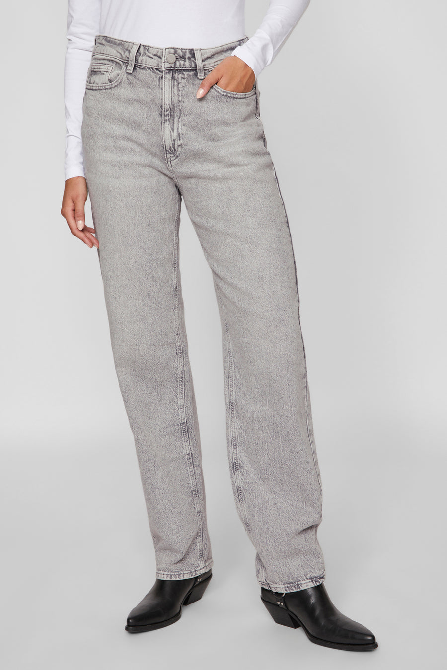 VIKELLY - light grey denim - VILA®