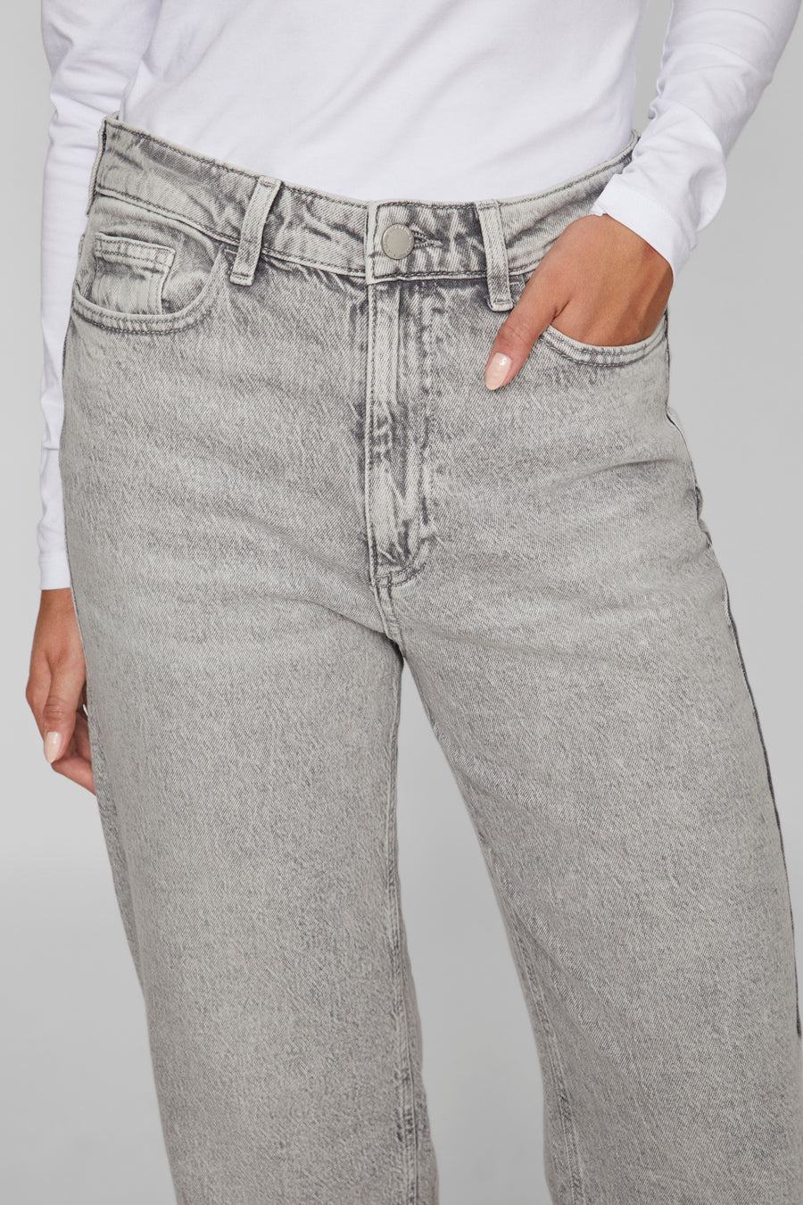 VIKELLY - light grey denim - VILA®