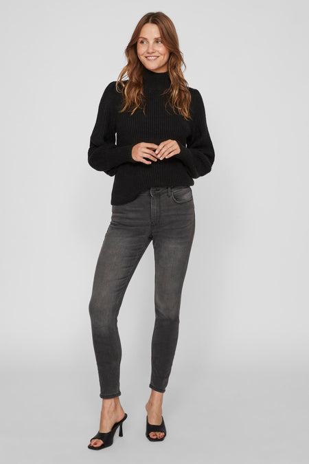 Jeans flared Dark grey denim - VILA®