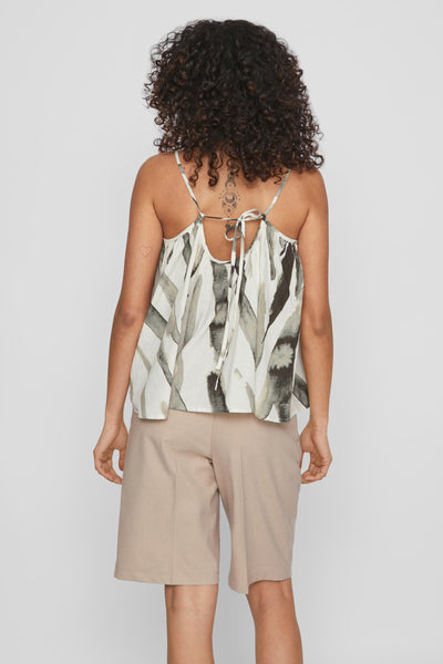 Blouse (korte mouwen) Ecru - ROUGE VILA®