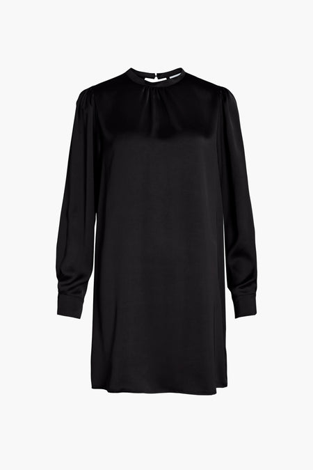 VISELIN HIGH NECK L/S SHORT DRESS/SU