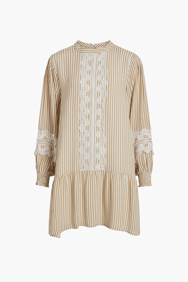 Kleedjes (lange mouwen) Beige - VILA®