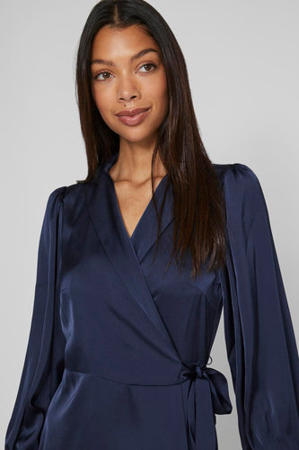 Lang kleedje - blauw - VILA®