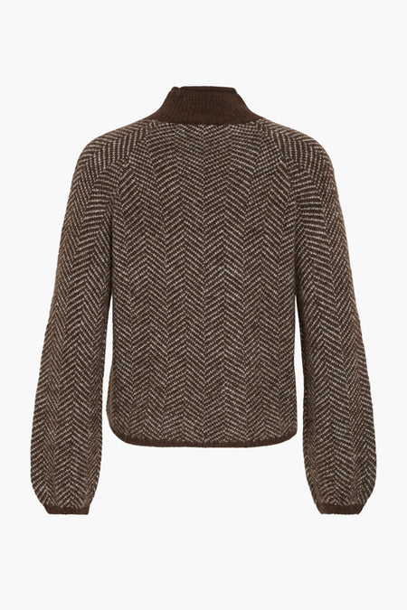 VILORY HIGH NECK L/S KNIT TOP - NOOS
