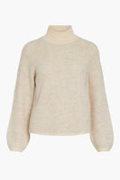 VILORY HIGH NECK L/S KNIT TOP - NOOS