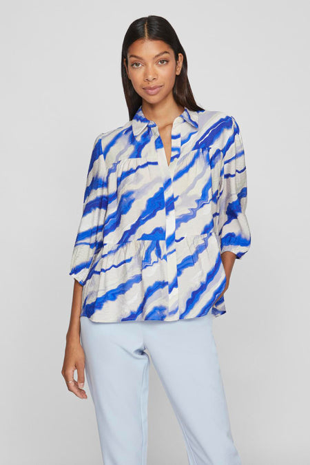 Hemd met korte mouwen - blauw