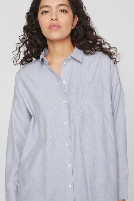 Hemd met lange mouwen - blauw