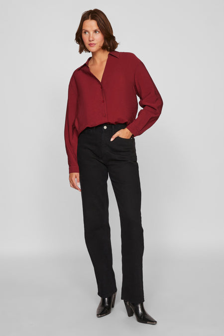Hemd (lange mouwen) Rood - VILA®