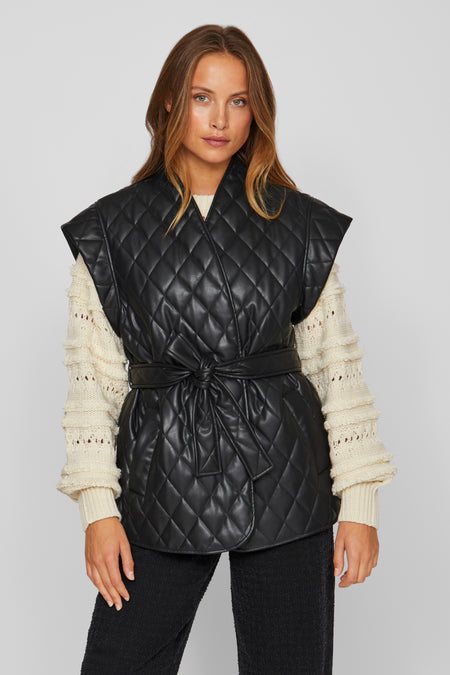 VIELBARA S/L QUILTED COATED VEST