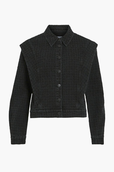 VIZOA L/S DENIM JACKET BLK/R