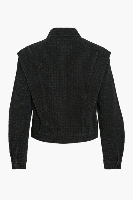 VIZOA L/S DENIM JACKET BLK/R