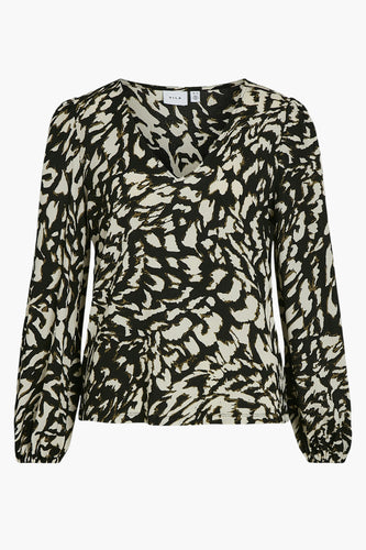 Blouse met lange mouwen - zwart