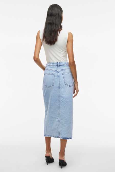 Rok 3/4 Light blue denim - VILA®