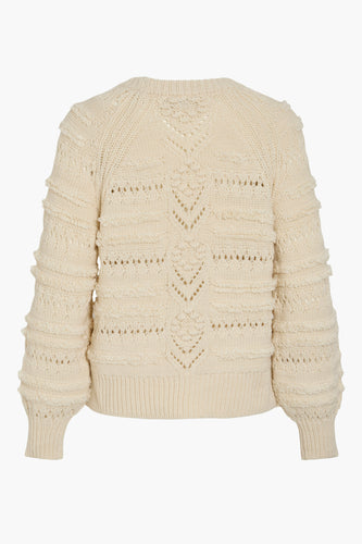 Pull met ronde hals - ecru - VILA®