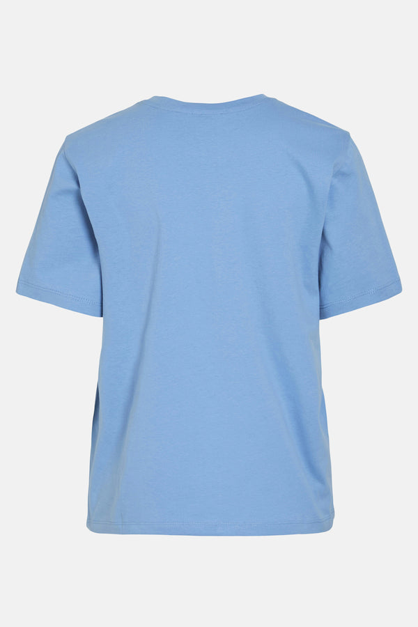 Top uni manche courte Bleu - VILA®