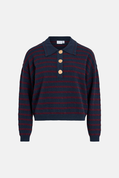 Pull V-hals - Navy Blazer
