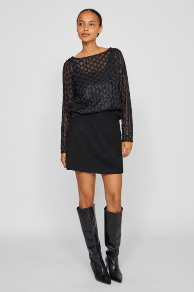 T-shirt met lange mouwen - zwart