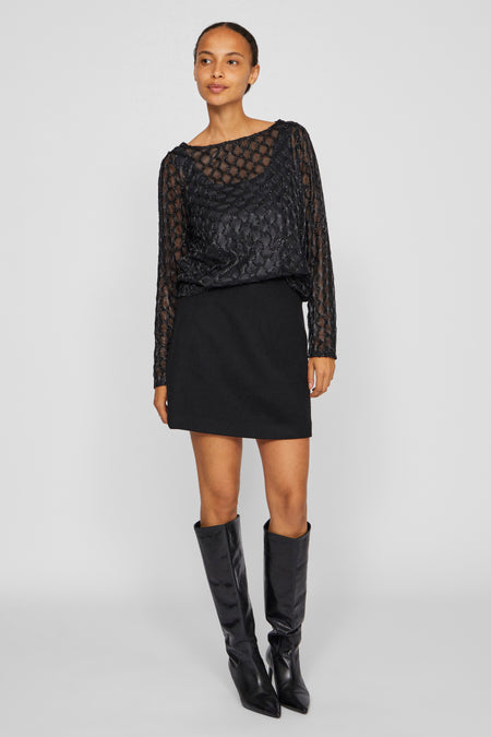T-shirt met lange mouwen - zwart