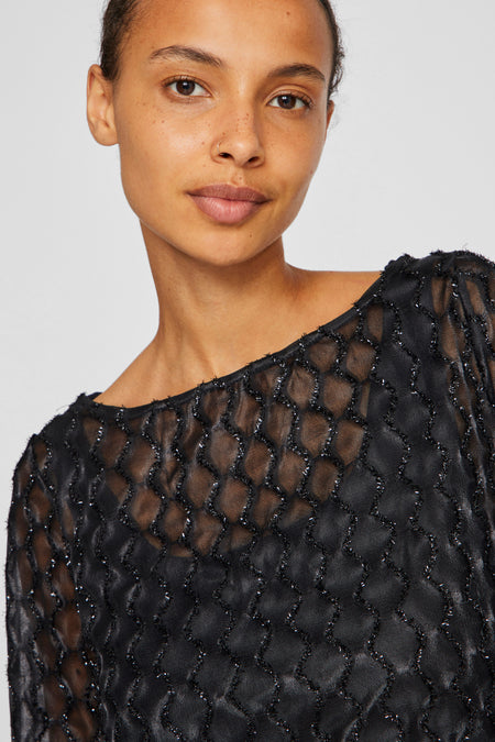 T-shirt met lange mouwen - zwart