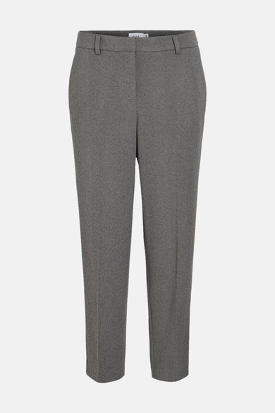 Grijze broek van VILA met een subtiel herringbone patroon.