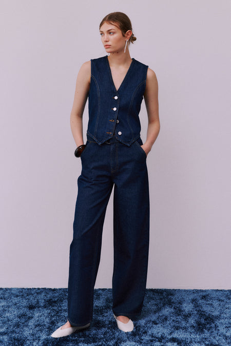 Jeans straight dark blue denim - VILA®