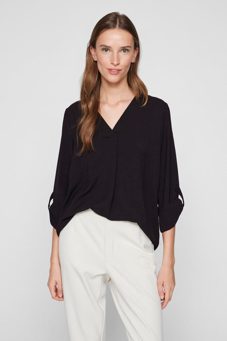VIJOSA 3/4 V-NECK TOP - NOOS