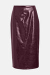 VIYARA HW MIDI COATED SKIRT/LC/1