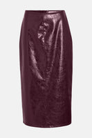 VIYARA HW MIDI COATED SKIRT/LC/1