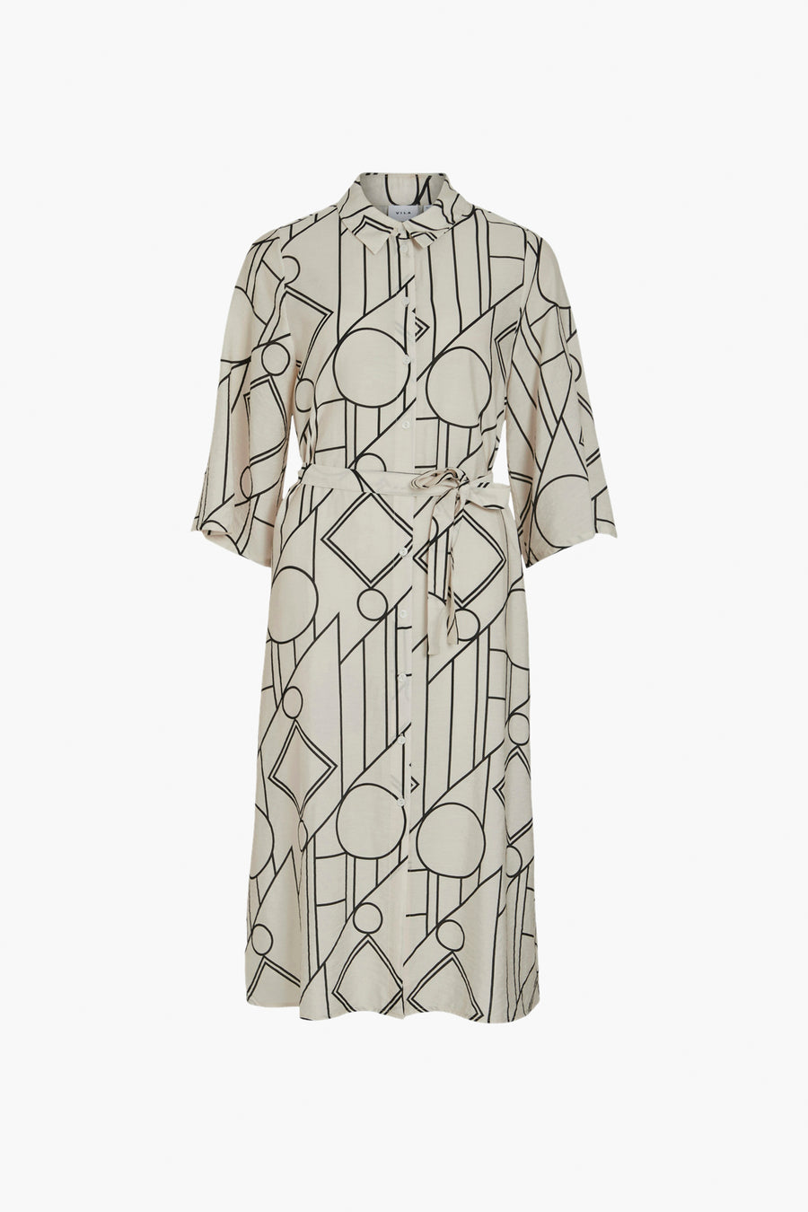 Kleedje met korte mouwen - ecru - VILA®