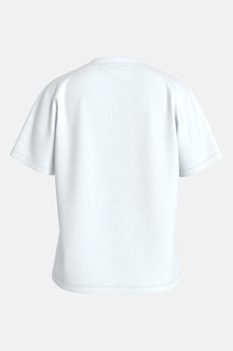 Wit T-shirt met korte mouwen van VILA, achteraanzicht.