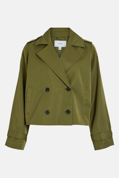 VIADDISON L/S SHORT TRENCHCOAT