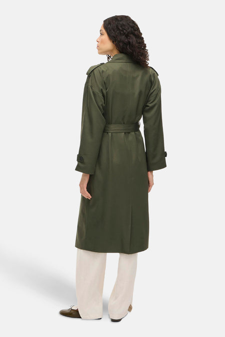 Lange jas Groen - VILA®