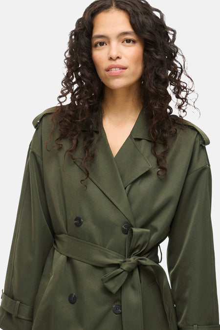 Lange jas Groen - VILA®