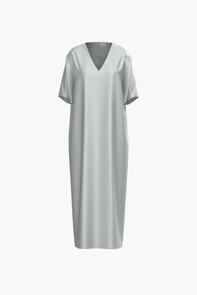 VILISA 2/4 V-NECK MIDI DRESS