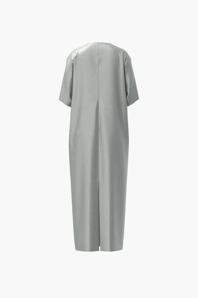 VILISA 2/4 V-NECK MIDI DRESS