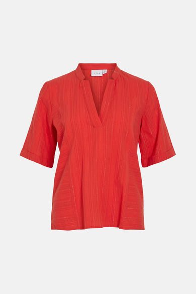 VISUSANNA V-NECK 2/4 TOP/R