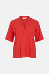 VISUSANNA V-NECK 2/4 TOP/R