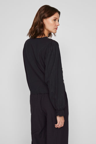 Blouse met lange mouwen - zwart - VILA® - 8