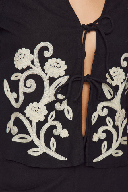 Blouse met lange mouwen - zwart