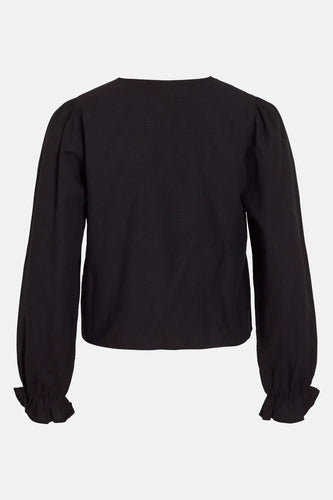Blouse met lange mouwen - zwart - VILA® - 8