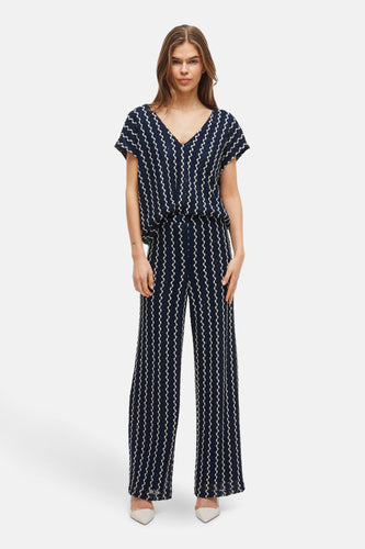 VIELLEN V-NECK S/S TOP/DC