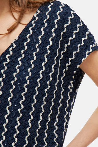 Blouse à manches courtes - bleu - VILA®