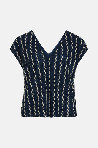 Blouse à manches courtes - bleu - VILA®