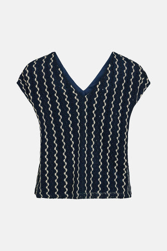 Blouse à manches courtes - bleu - VILA®