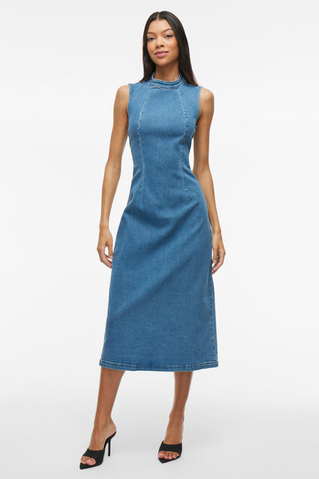 VIWINONA S/L MIDI DRESS MBD/BFS