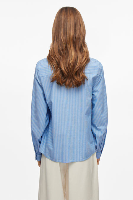 Hemd met lange mouwen - blauw