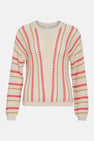 Pull met ronde hals - multicolor